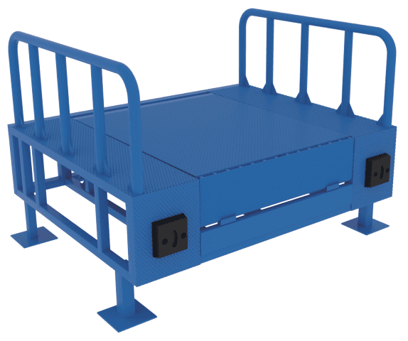 Free-Standing Dock Leveler with Steel Platform — supplier product illustration