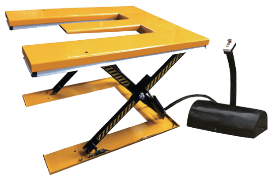 E-type and U-type scissor lift table product illustrations (1)